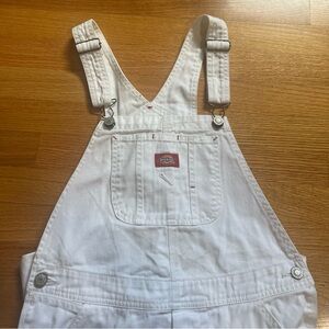 Dickies White Denim Overalls
